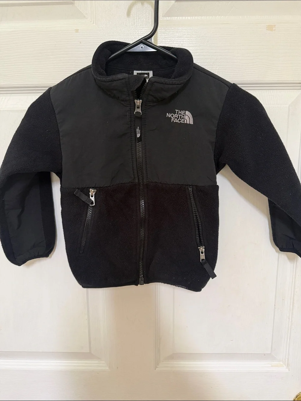 The North Face Kids Black Zip Fleece Jacket